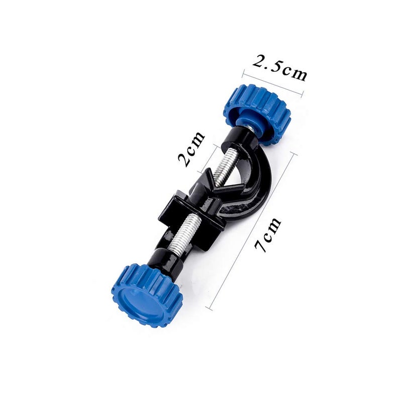 LabZhang Lab Clamp 3 Prong Finger Adjust Jaw with Scientific Extension Adjustable Bosshead Clamp Holder - Image 5